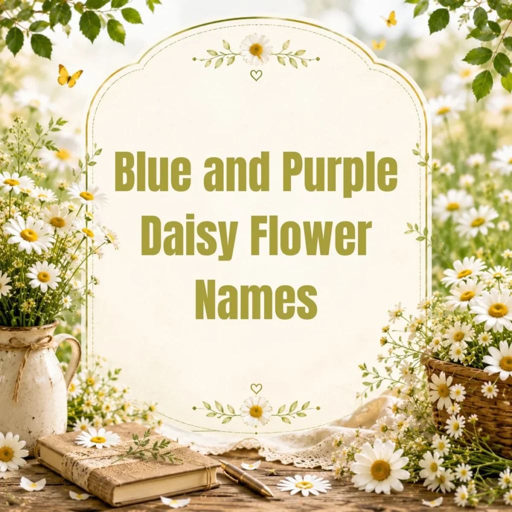 Blue and Purple Daisy Flower Names