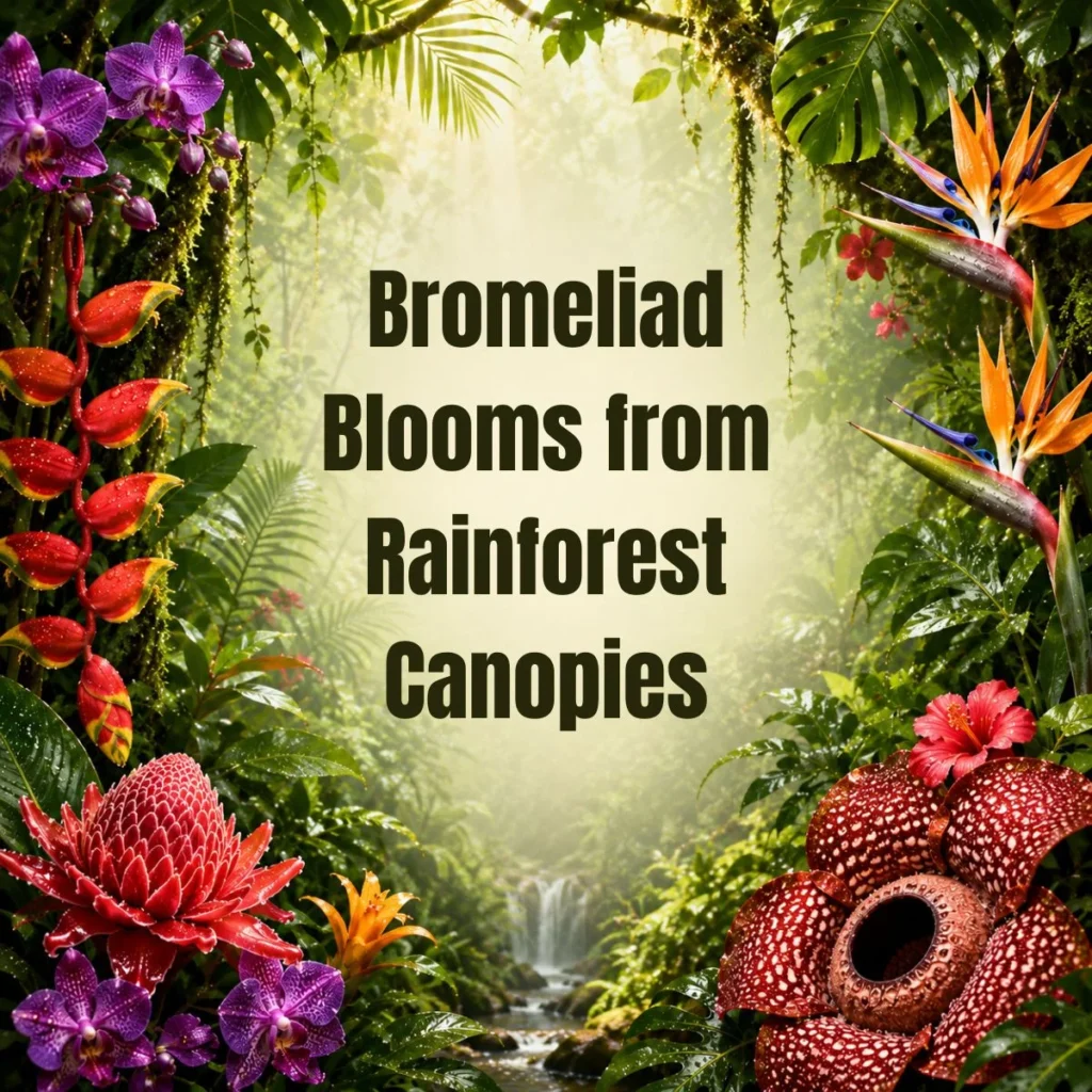 Bromeliad Blooms from Rainforest Canopies