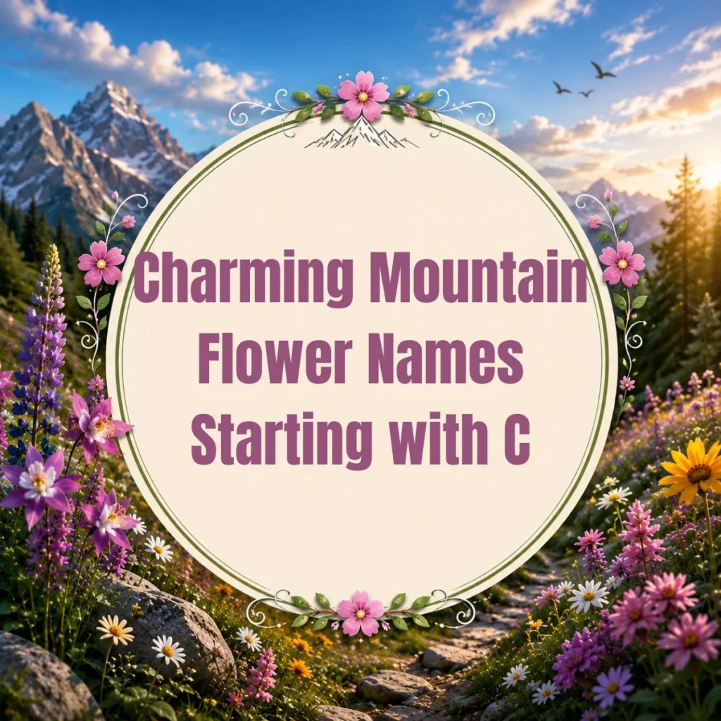 Charming Mountain Flower Names Starting with C