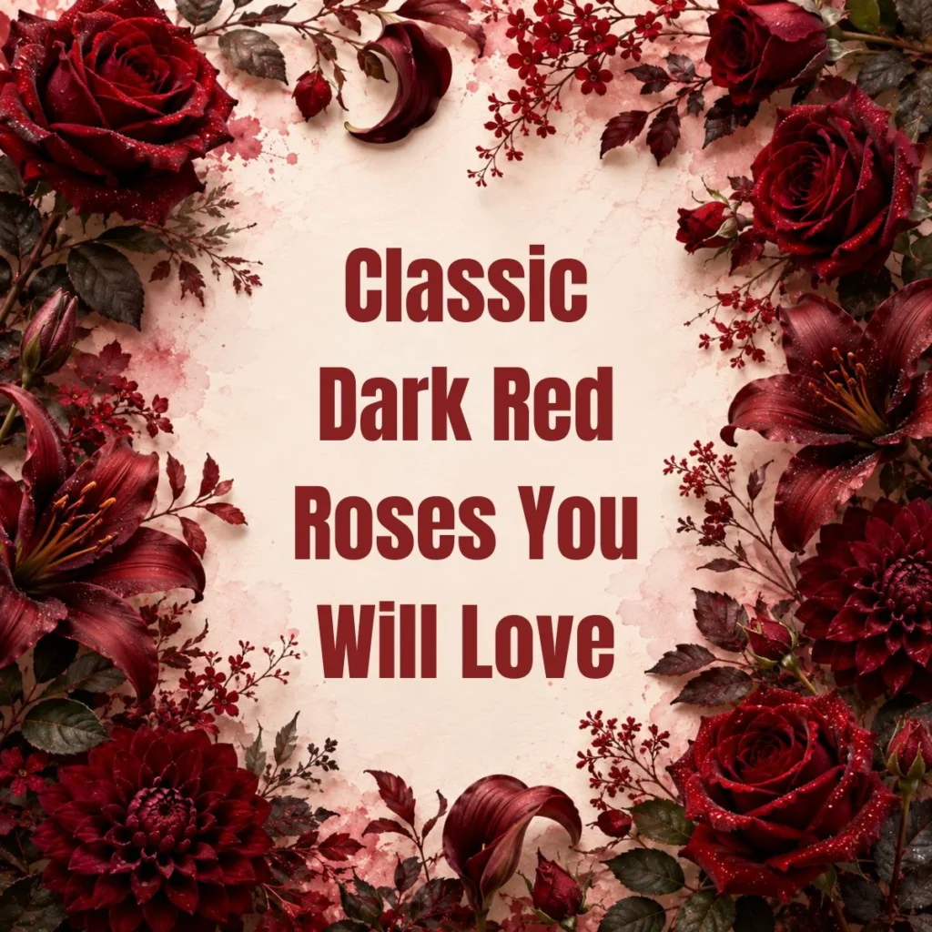 Classic Dark Red Roses You Will Love