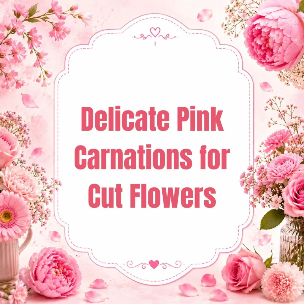Delicate Pink Carnations for Cut Flowers