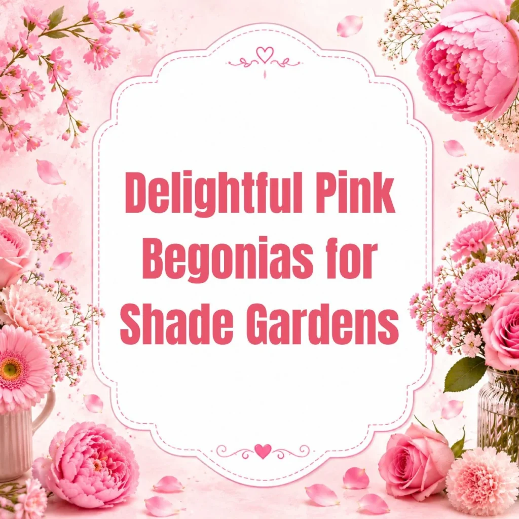 Delightful Pink Begonias for Shade Gardens