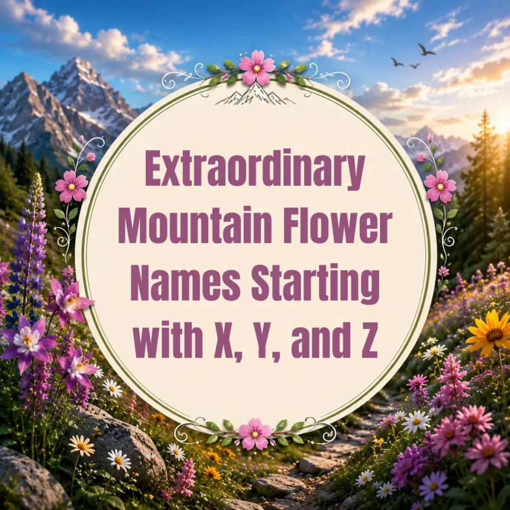 Extraordinary Mountain Flower Names Starting with X, Y, and Z