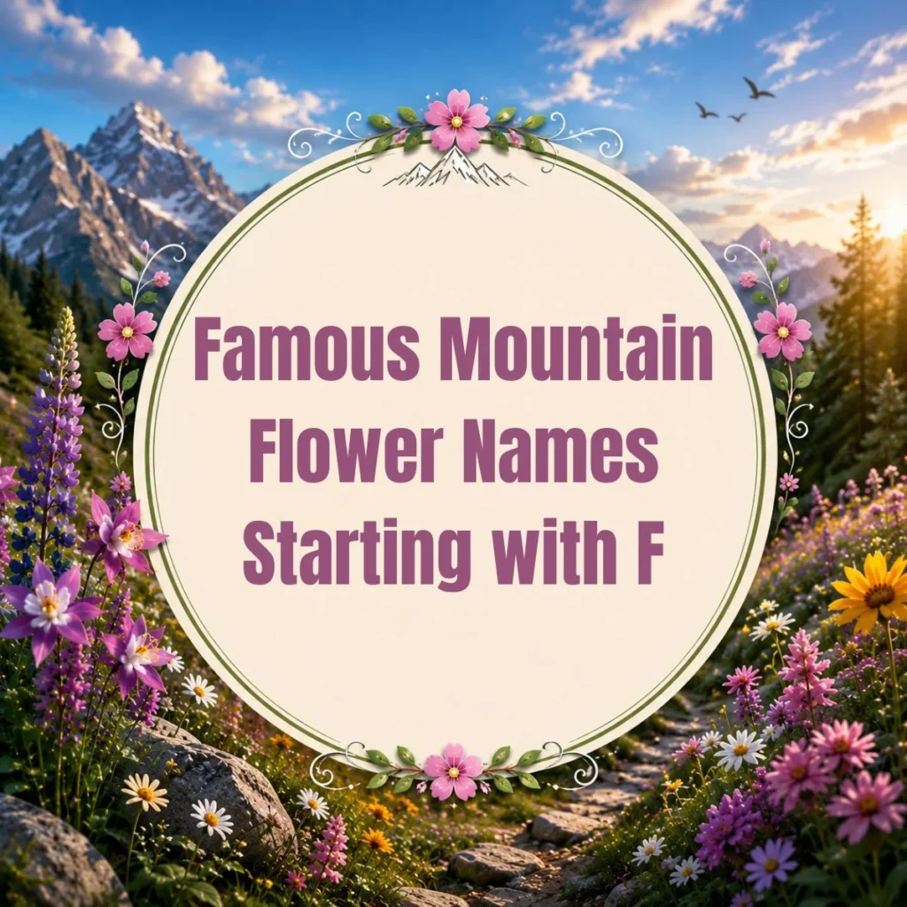 Famous Mountain Flower Names Starting with F