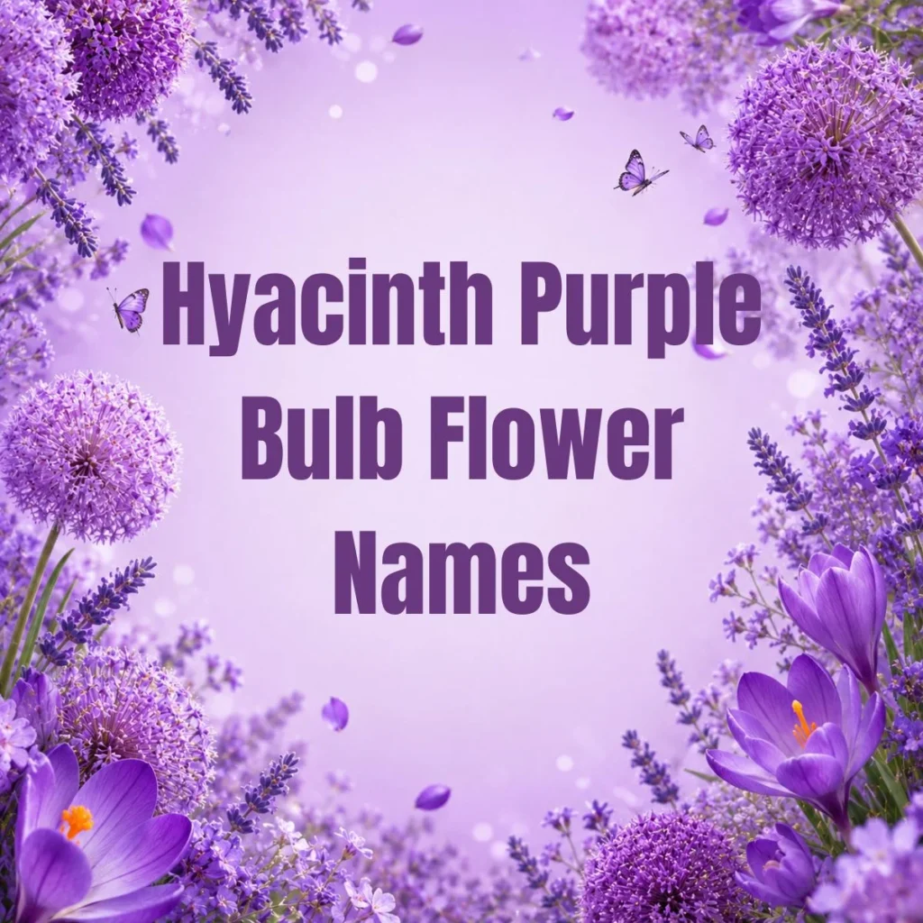 Hyacinth Purple Bulb Flower Names
