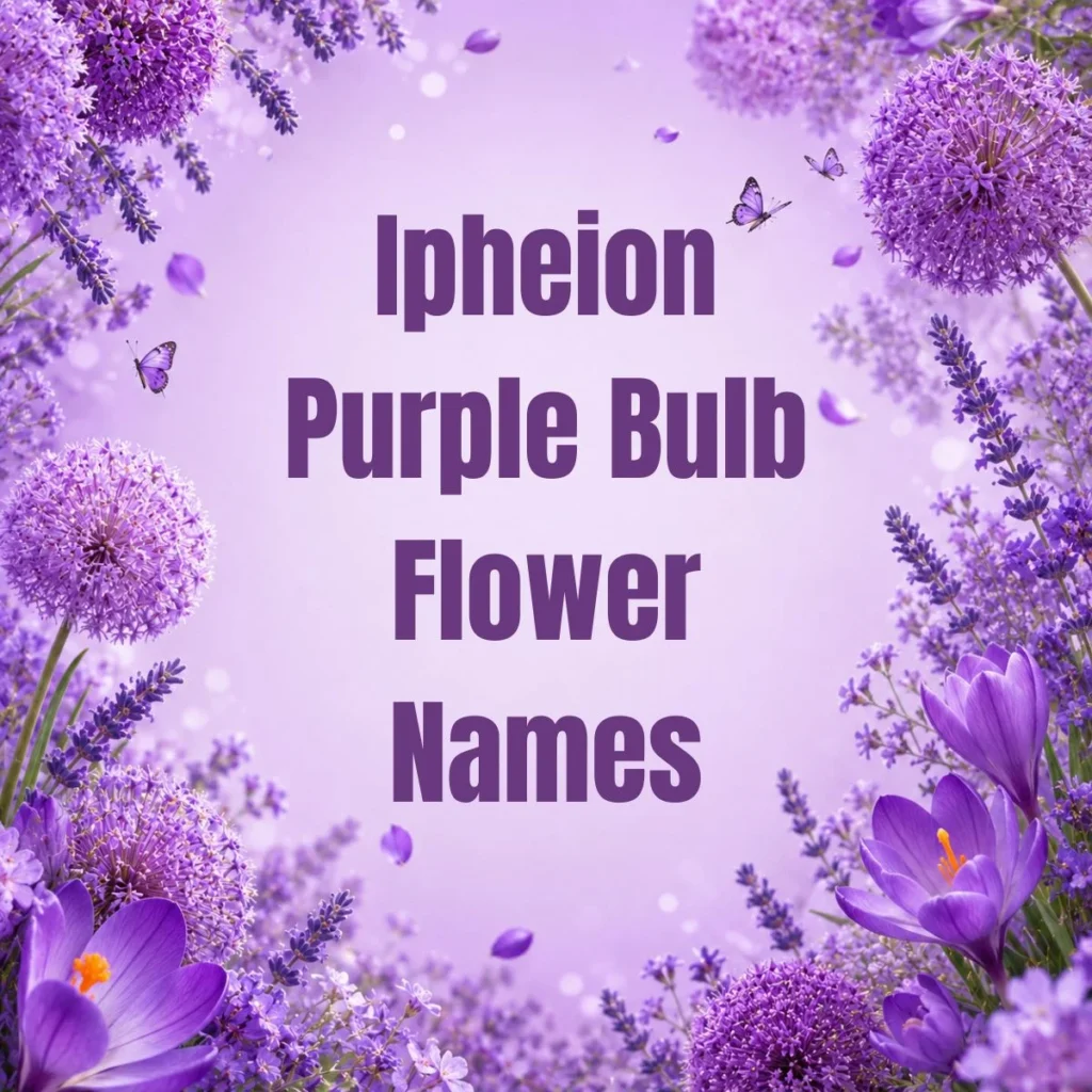 Ipheion Purple Bulb Flower Names