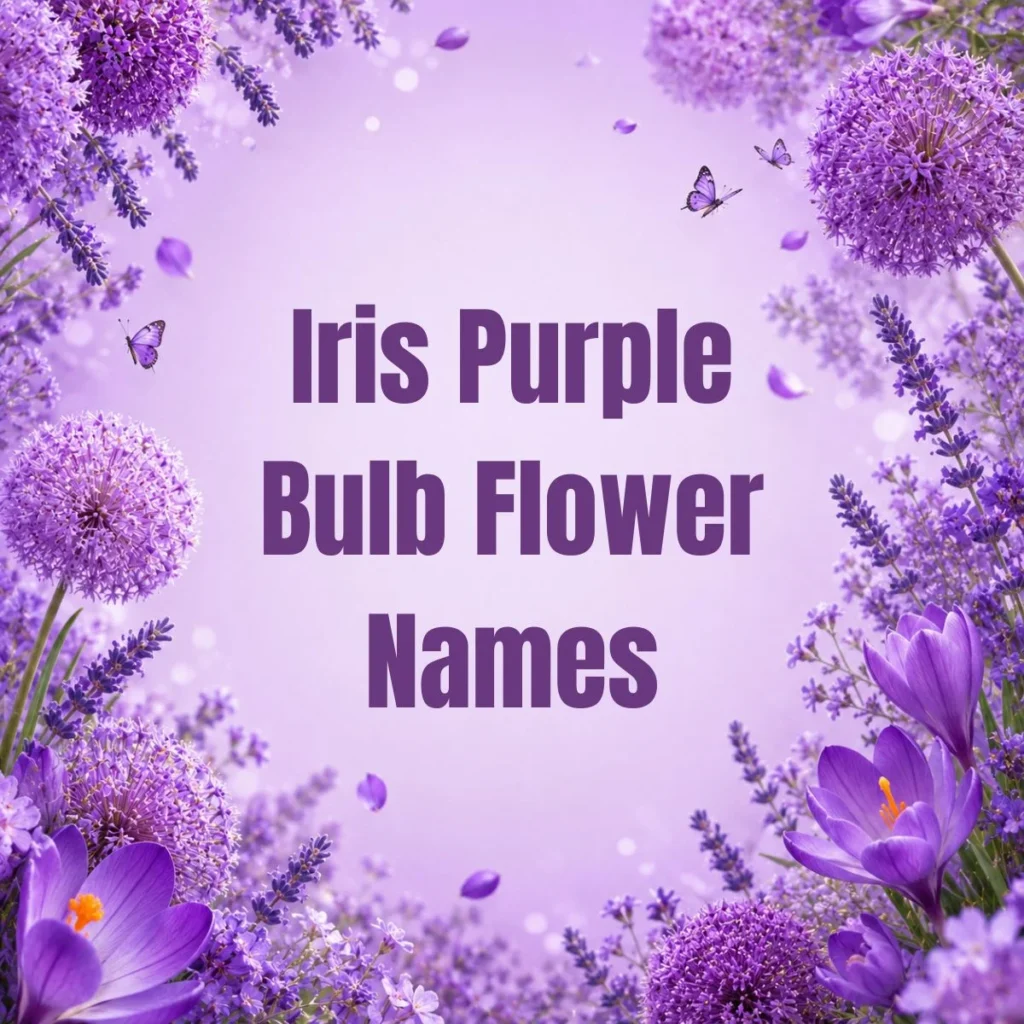 Iris Purple Bulb Flower Names