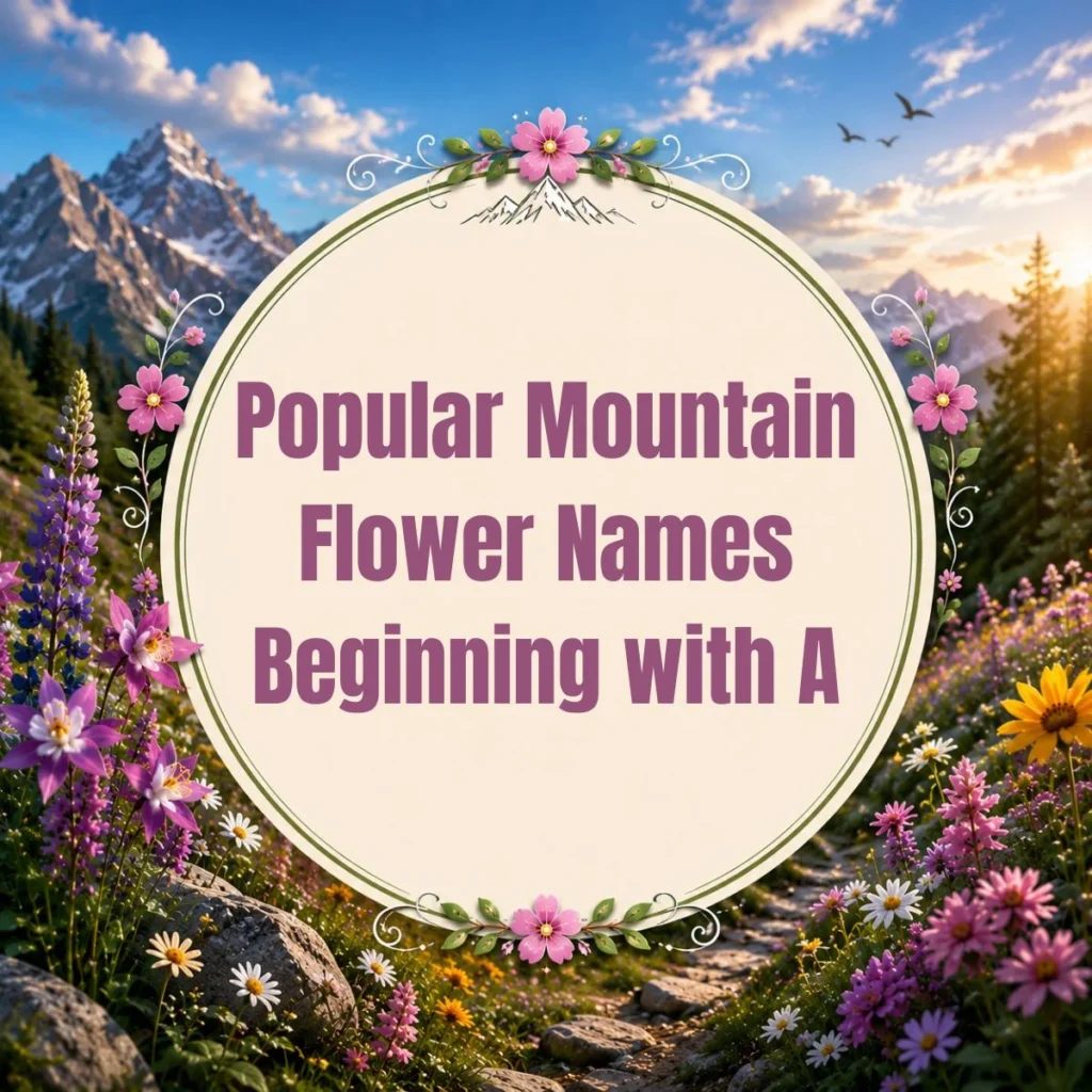 Popular Mountain Flower Names Beginning with A