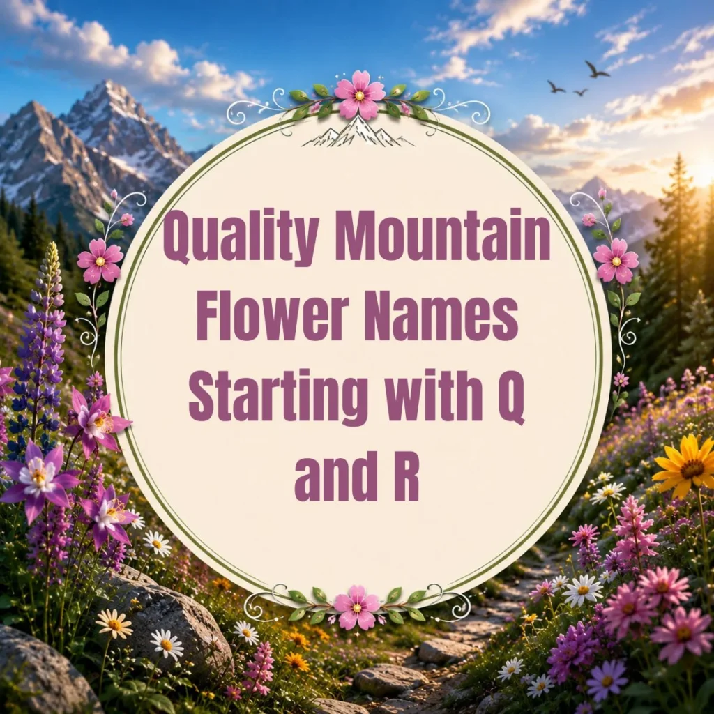 Quality Mountain Flower Names Starting with Q and R