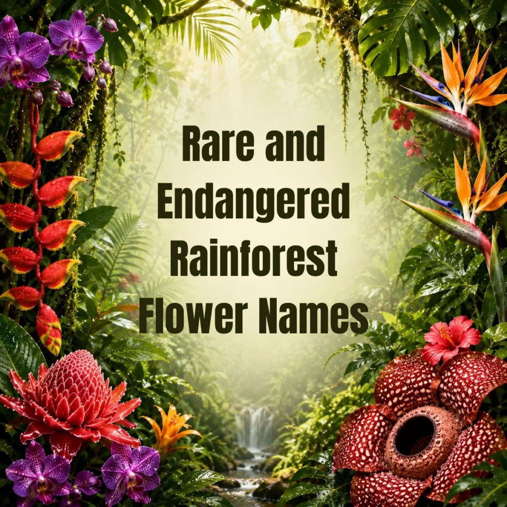 Rare and Endangered Rainforest Flower Names