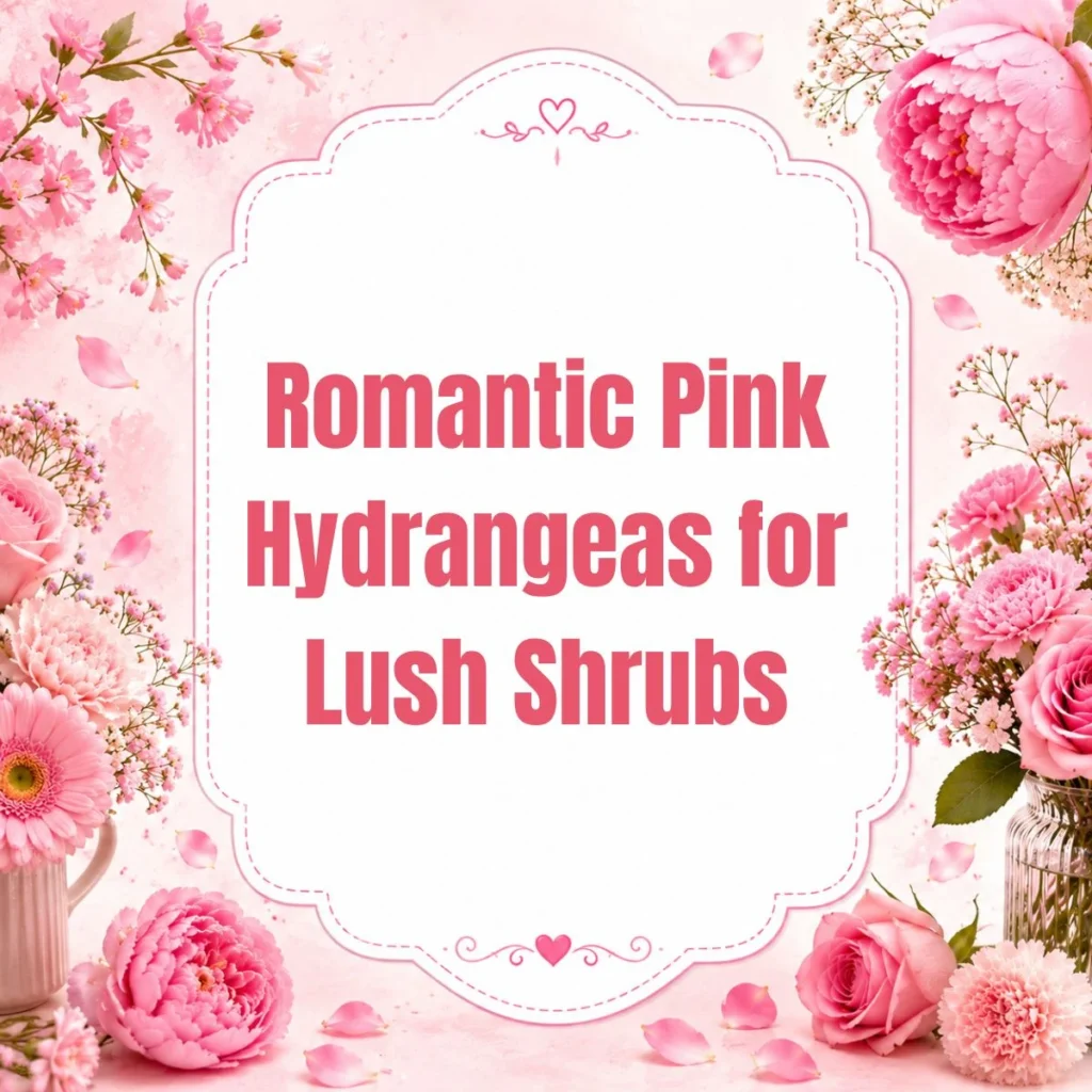 Romantic Pink Hydrangeas for Lush Shrubs