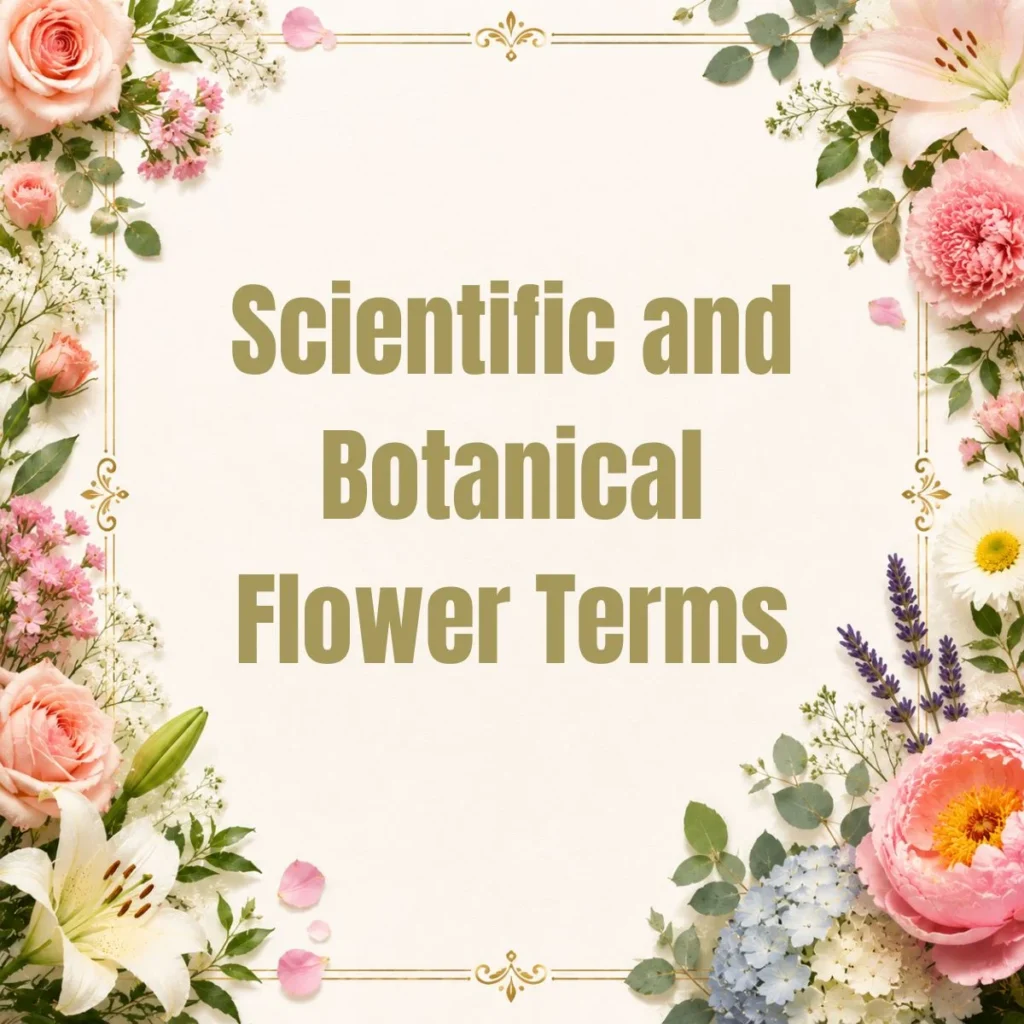 Scientific and Botanical Flower Terms