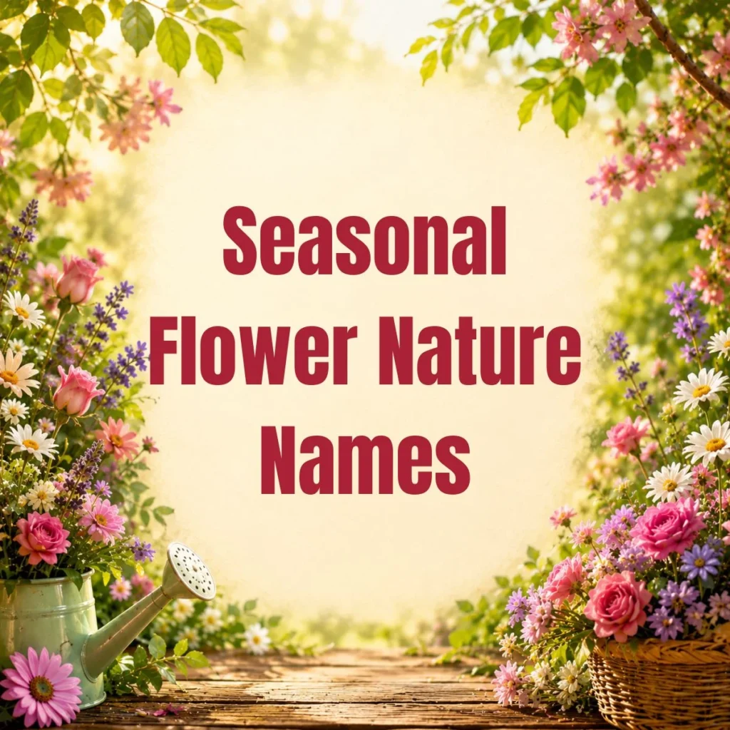 Seasonal Flower Nature Names