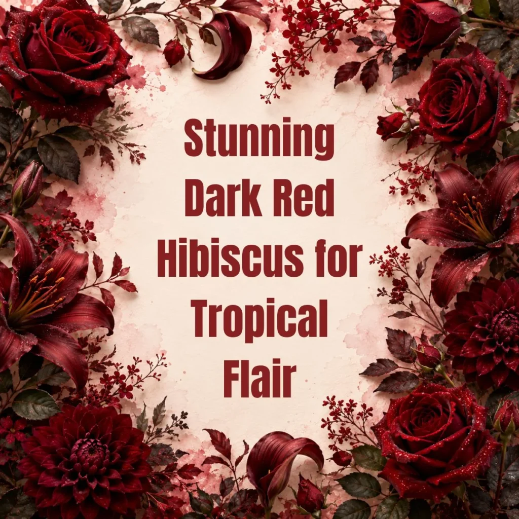 Stunning Dark Red Hibiscus for Tropical Flair
