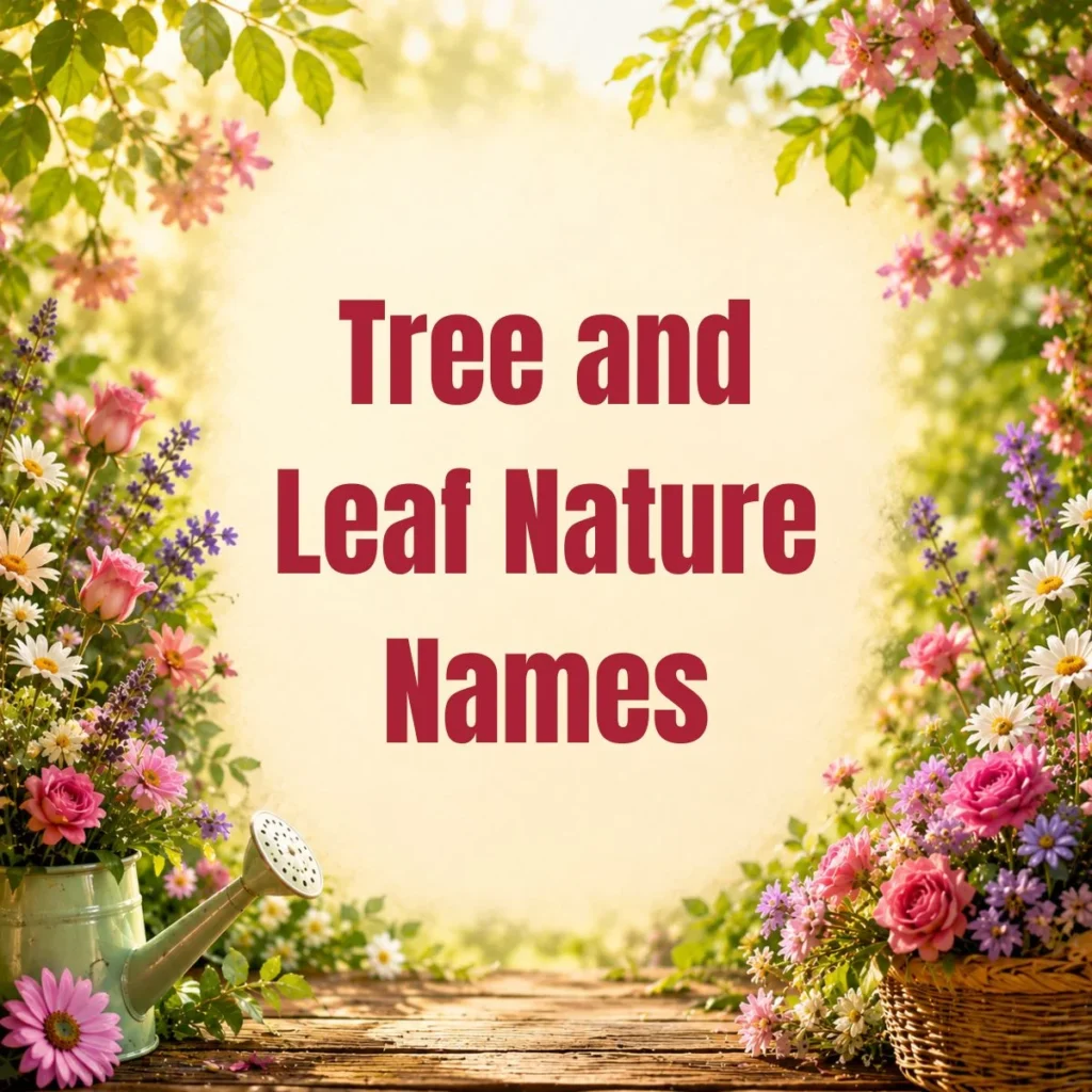 Tree and Leaf Nature Names