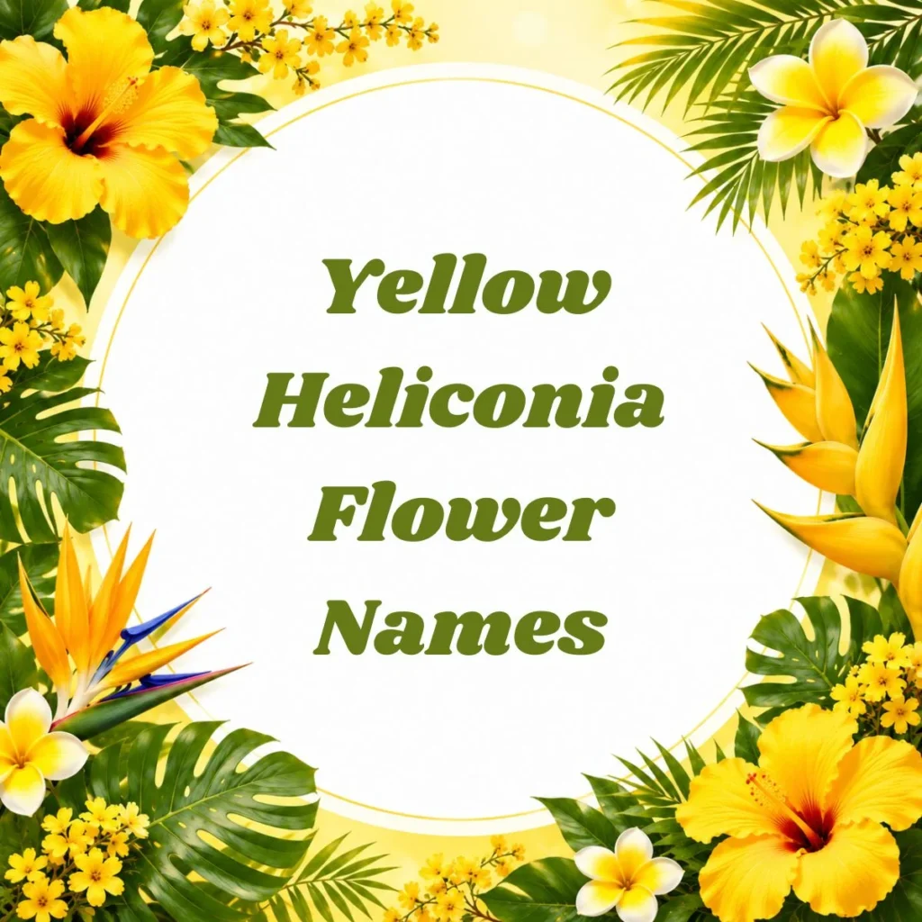 Yellow Heliconia Flower Names