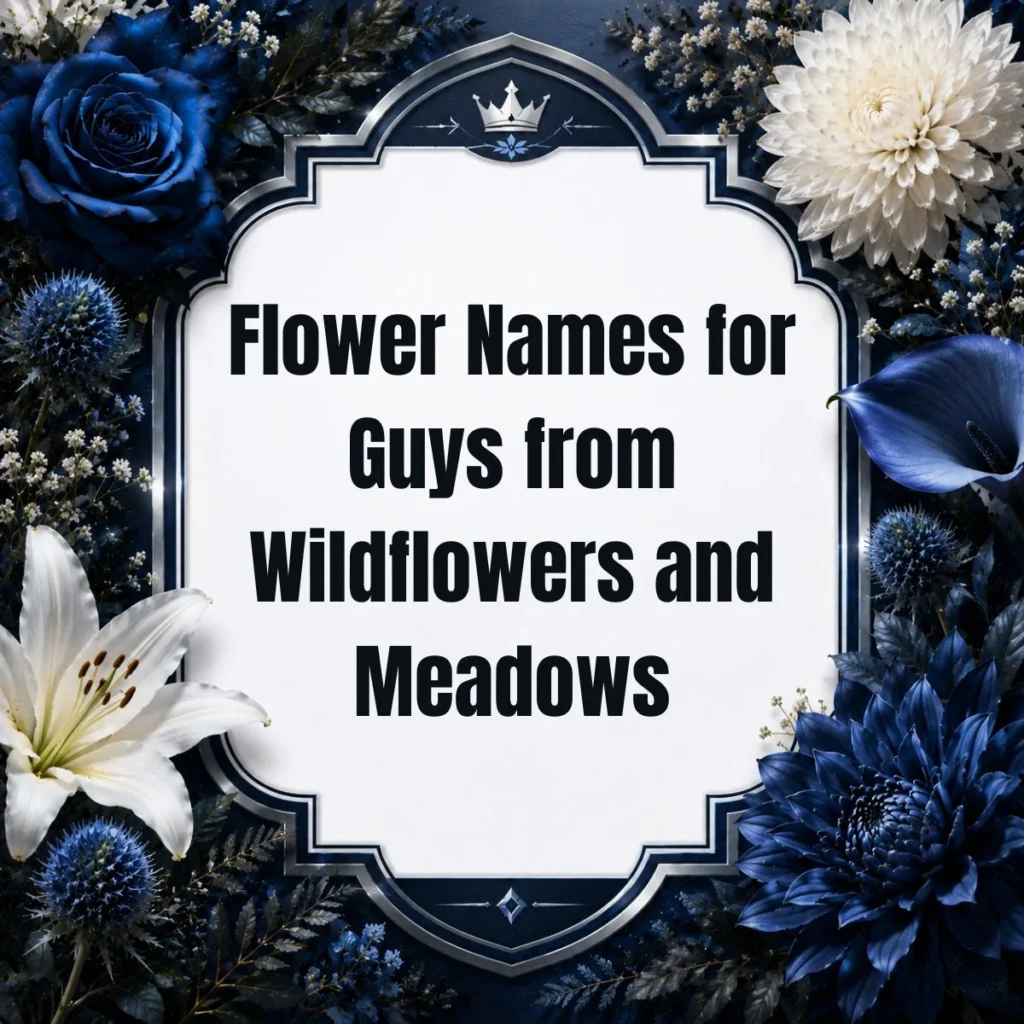 Flower Names for Guys from Wildflowers and Meadows