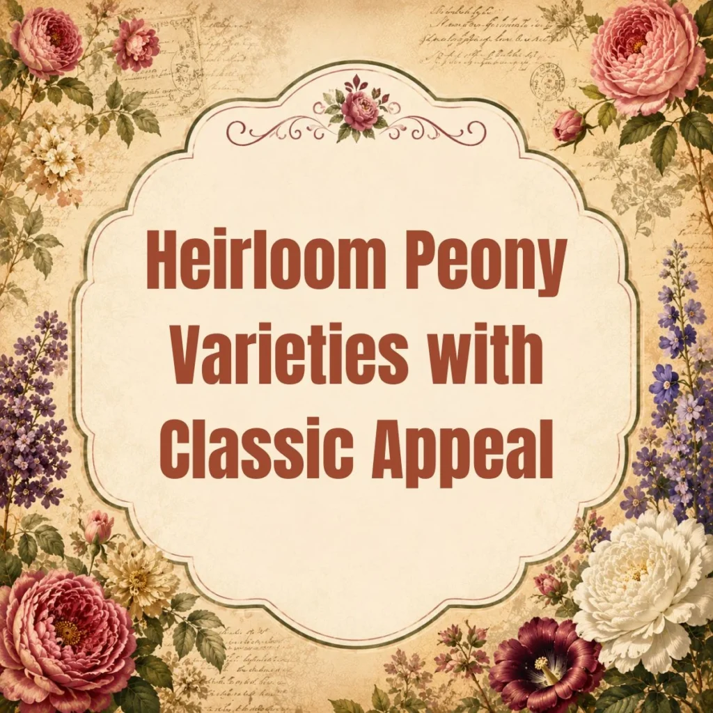 Heirloom Peony Varieties with Classic Appeal