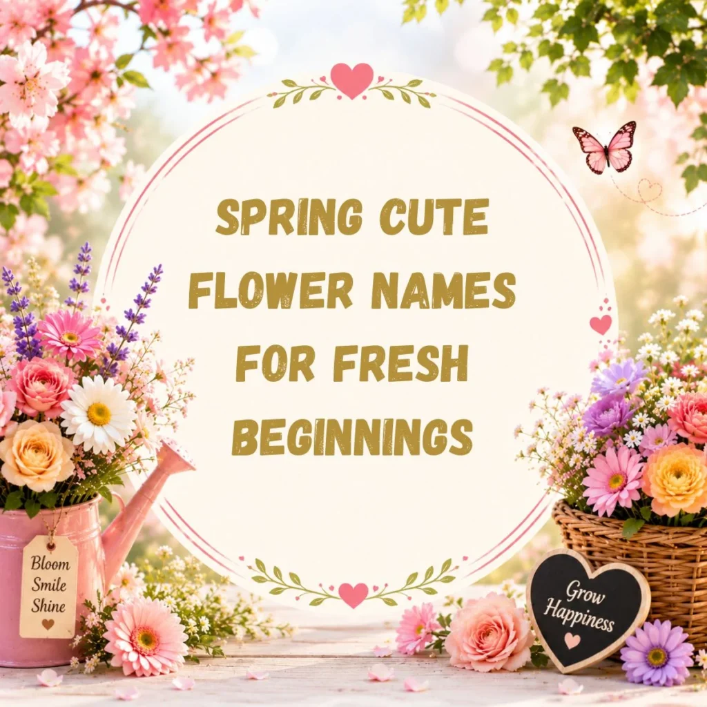 Spring Cute Flower Names for Fresh Beginnings