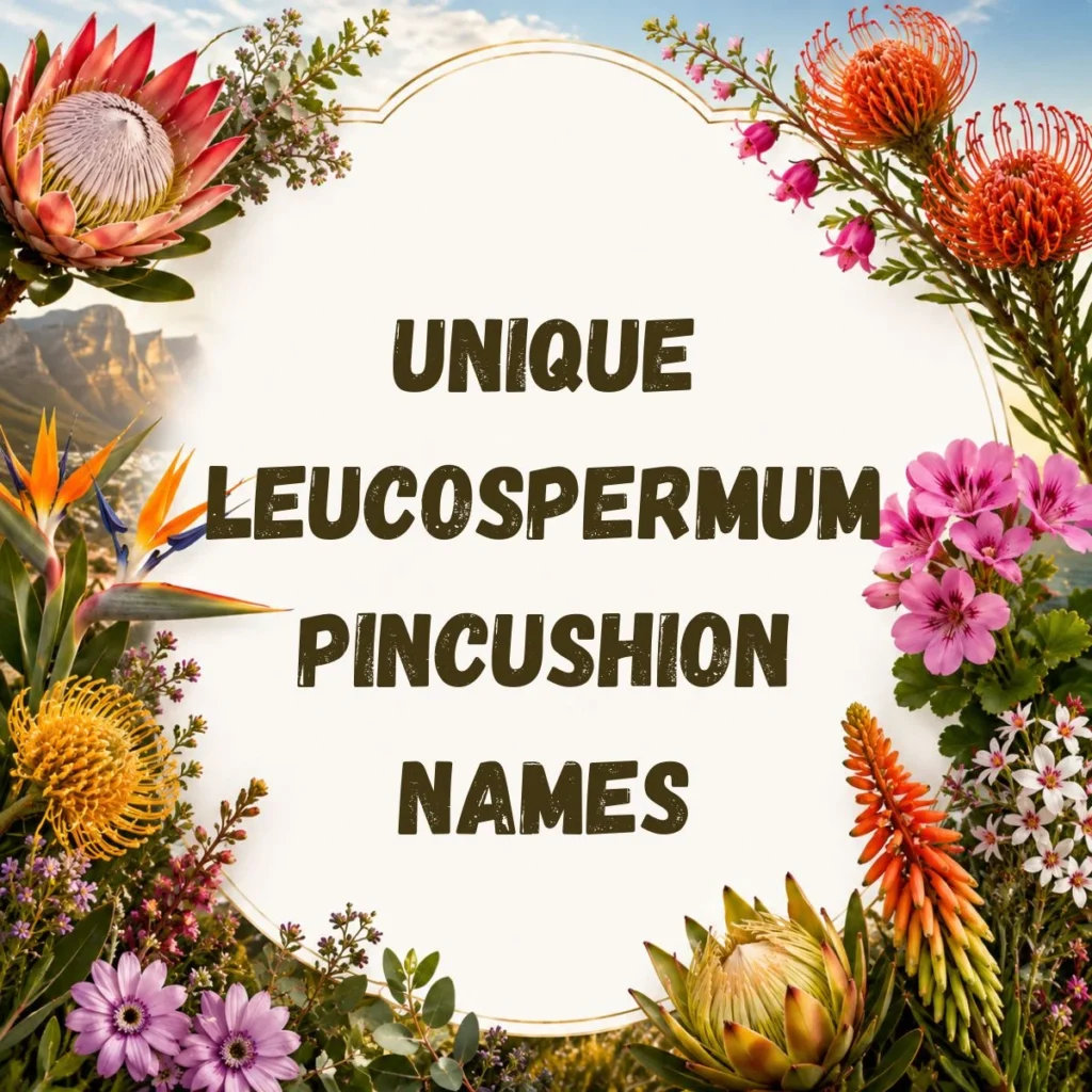 Unique Leucospermum Pincushion Names