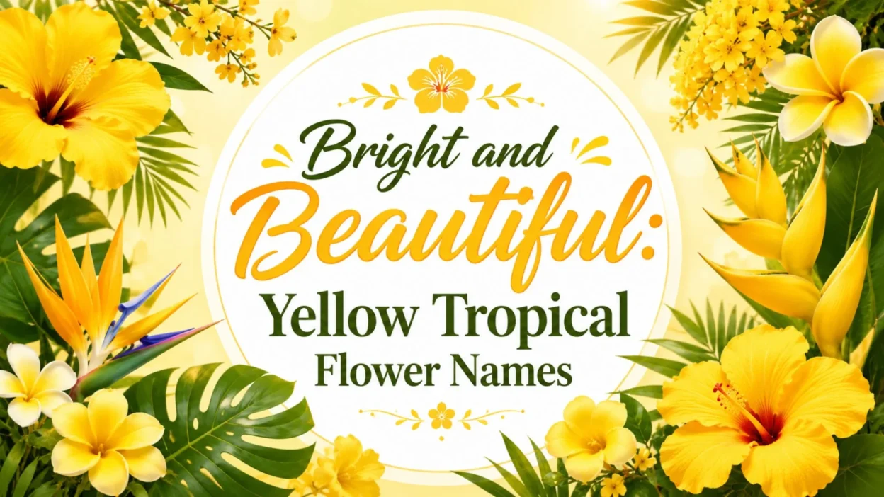 Bright and Beautiful Yellow Tropical Flower Names