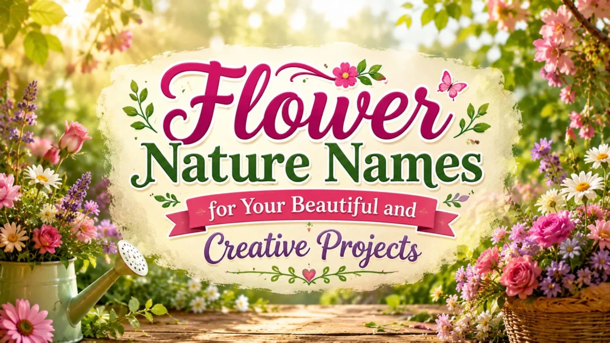 Flower Nature Names for Your Beautiful and Creative Projects