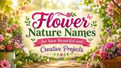 Flower Nature Names for Your Beautiful and Creative Projects