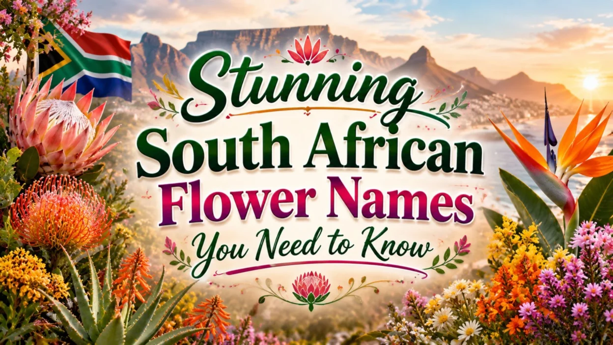 Stunning South African Flower Names You Need to Know
