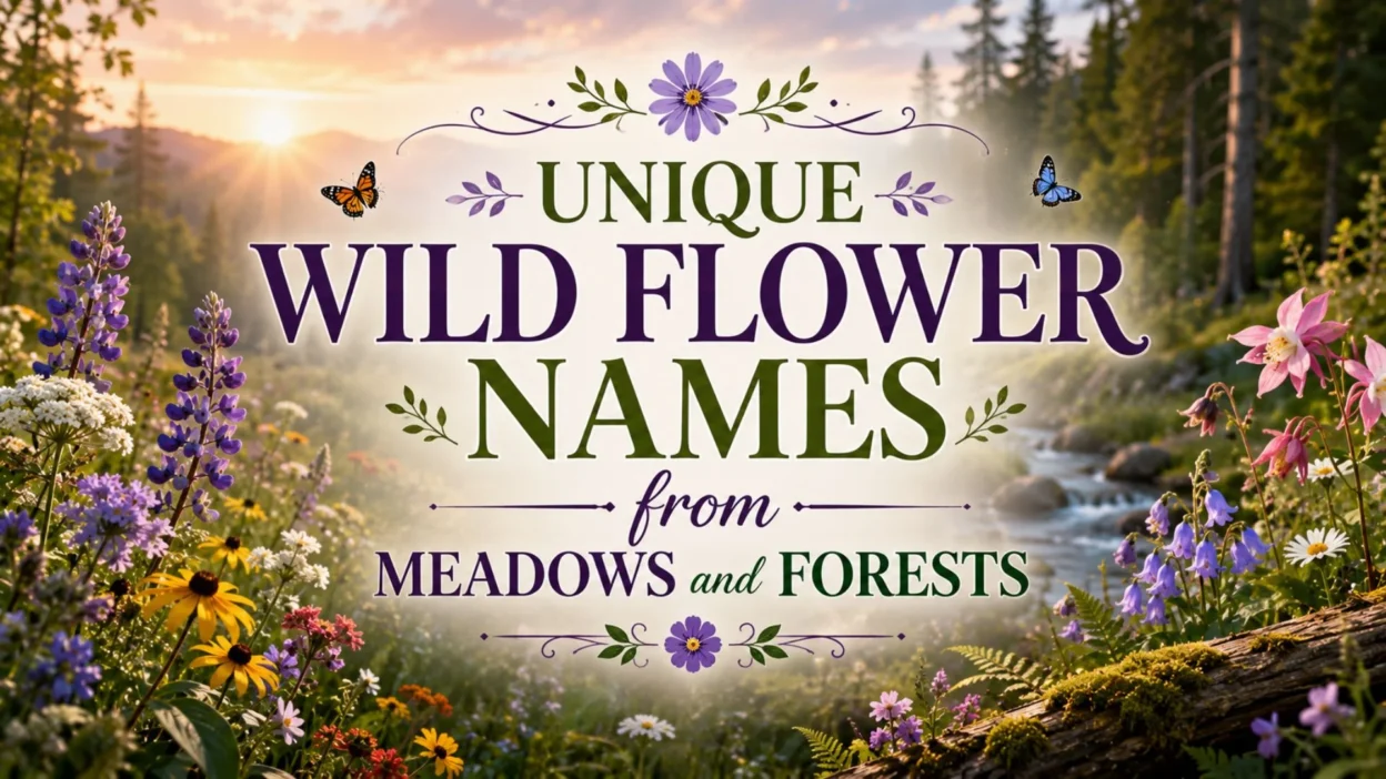 Unique Wild Flower Names from Meadows and Forests