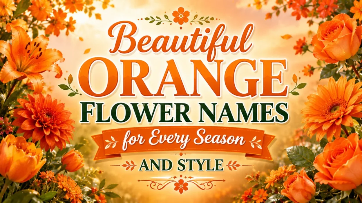 Beautiful Orange Flower Names for Every Season and Style