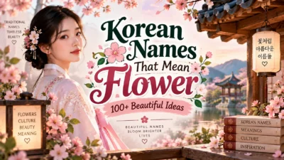 Korean Names That Mean Flower 100+ Beautiful Ideas