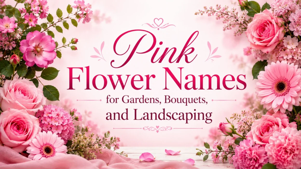 Pink Flower Names for Gardens, Bouquets, and Landscaping
