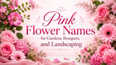 Pink Flower Names for Gardens, Bouquets, and Landscaping