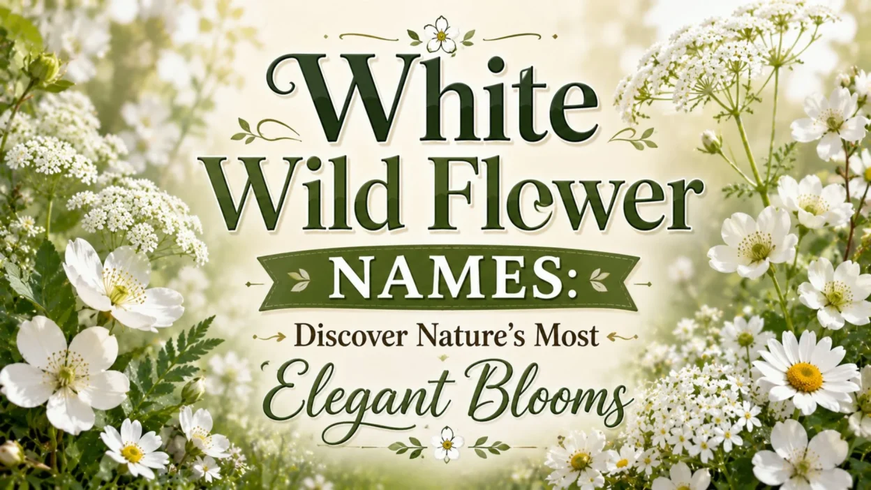 White Wild Flower Names Discover Nature's Most Elegant Blooms