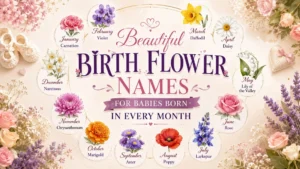 Beautiful Birth Flower Names for Babies Born in Every Month