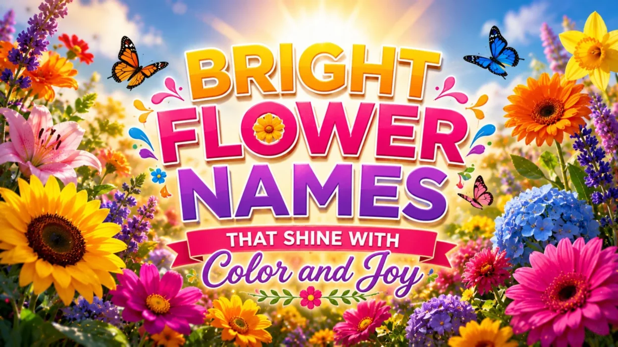 Bright Flower Names That Shine with Color and Joy