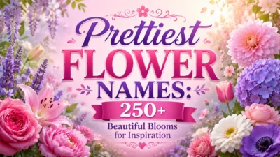 Prettiest Flower Names 250+ Beautiful Blooms for Inspiration