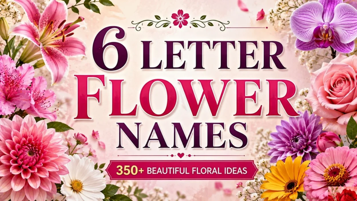 6 Letter Flower Names 350+ Beautiful Floral Ideas