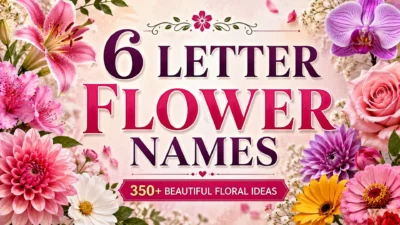 6 Letter Flower Names 350+ Beautiful Floral Ideas