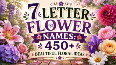 7 Letter Flower Names 450+ Beautiful Floral Ideas