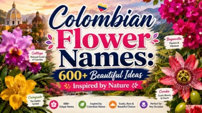 Colombian Flower Names 600+ Beautiful Ideas Inspired by Nature