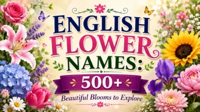 English Flower Names 500+ Beautiful Blooms to Explore