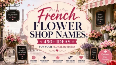 French Flower Shop Names 450+ Ideas for Your Floral Business