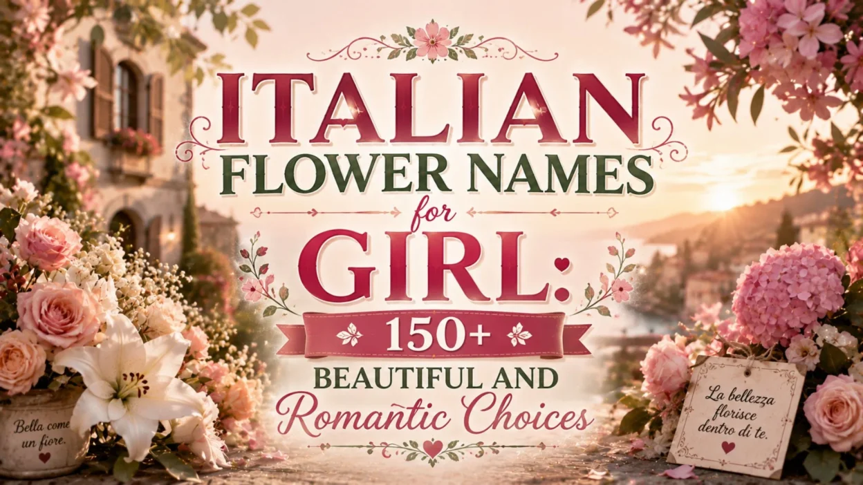 Italian Flower Names for Girl 150+ Beautiful and Romantic Choices