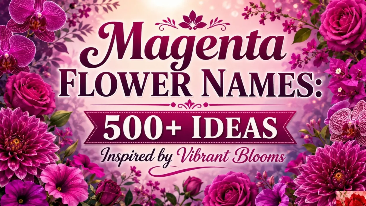 Magenta Flower Names 500+ Ideas Inspired by Vibrant Blooms