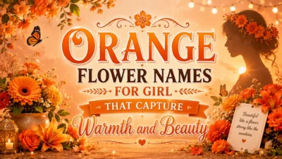 Orange Flower Names for Girl That Capture Warmth and Beauty