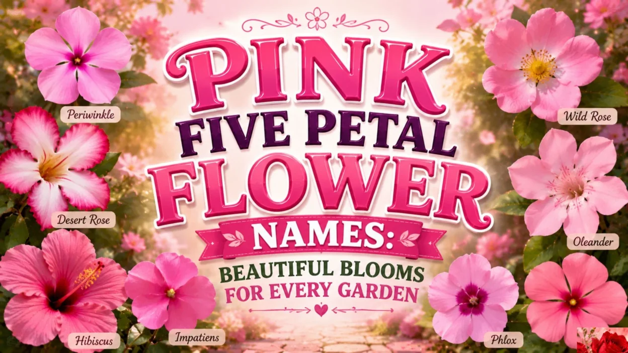 Pink Five Petal Flower Names Beautiful Blooms for Every Garden
