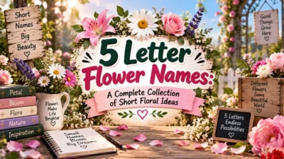 5 Letter Flower Names A Complete Collection of Short Floral Ideas