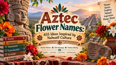 Aztec Flower Names 455 Ideas Inspired by Nahuatl Culture