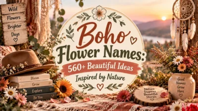 Boho Flower Names 560+ Beautiful Ideas Inspired by Nature